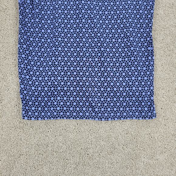 Talbots Womens Weekend Tee Large‎ Blue Printed Stretch Knit 3/4 Sleeve Pullover - Picture 7 of 12